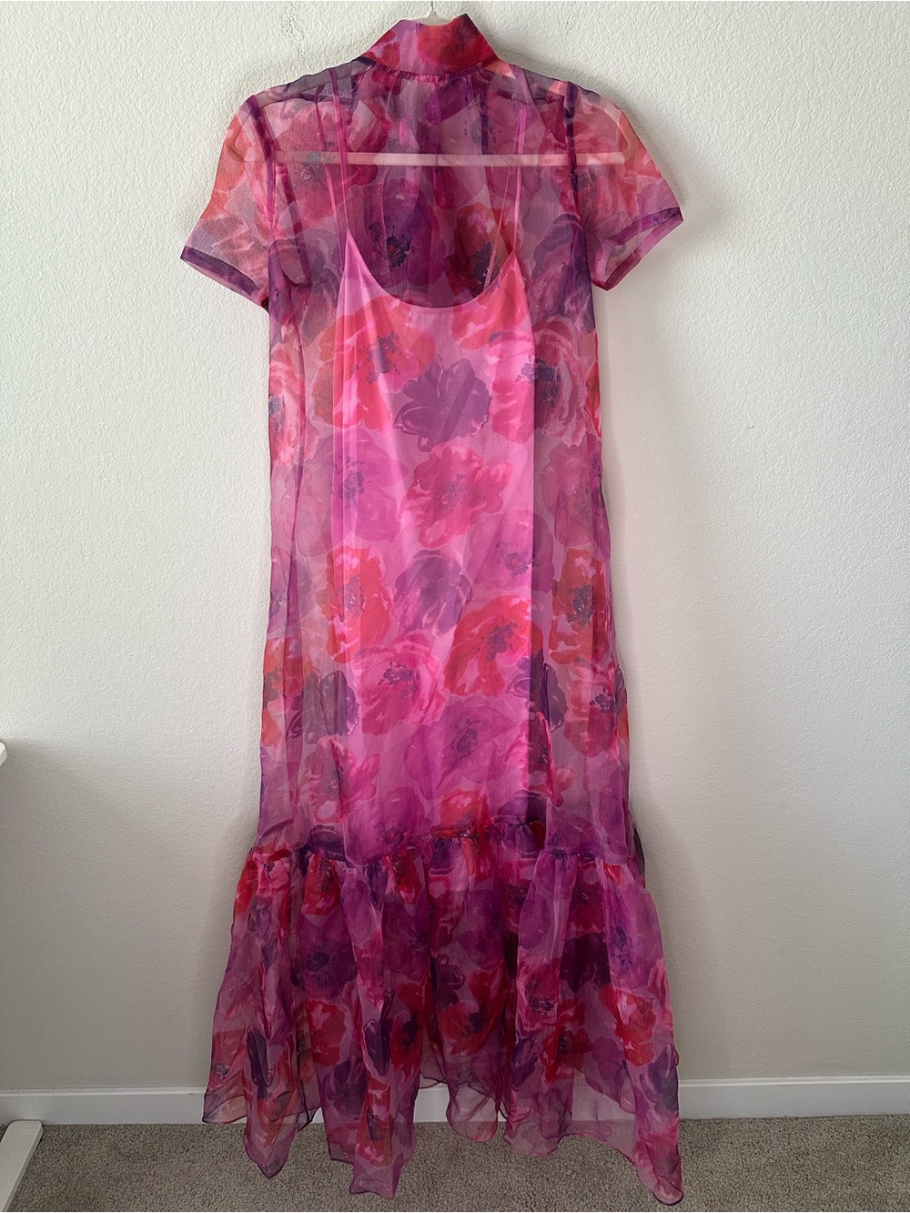 STAUD CALLUNA DRESS
MAGENTA
PAINTED FLORAL SZ XS NWT - Picture 2 of 8